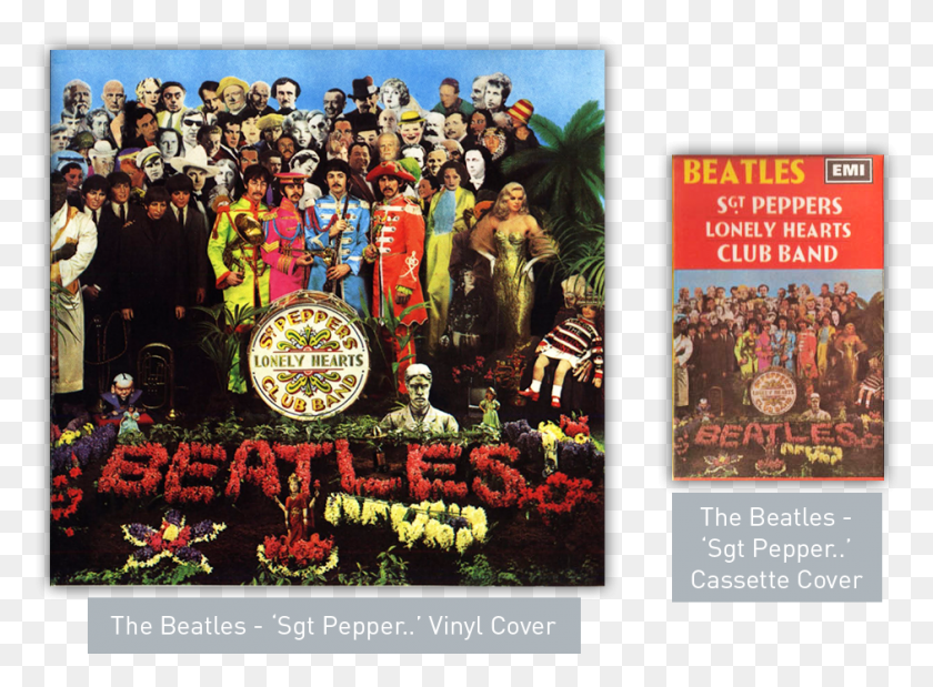 940x674 The Cassette Tape Responsive Design Before It Was Invented Pepper39s Lonely Hearts Club Band, Advertisement, Poster, Person HD PNG Download