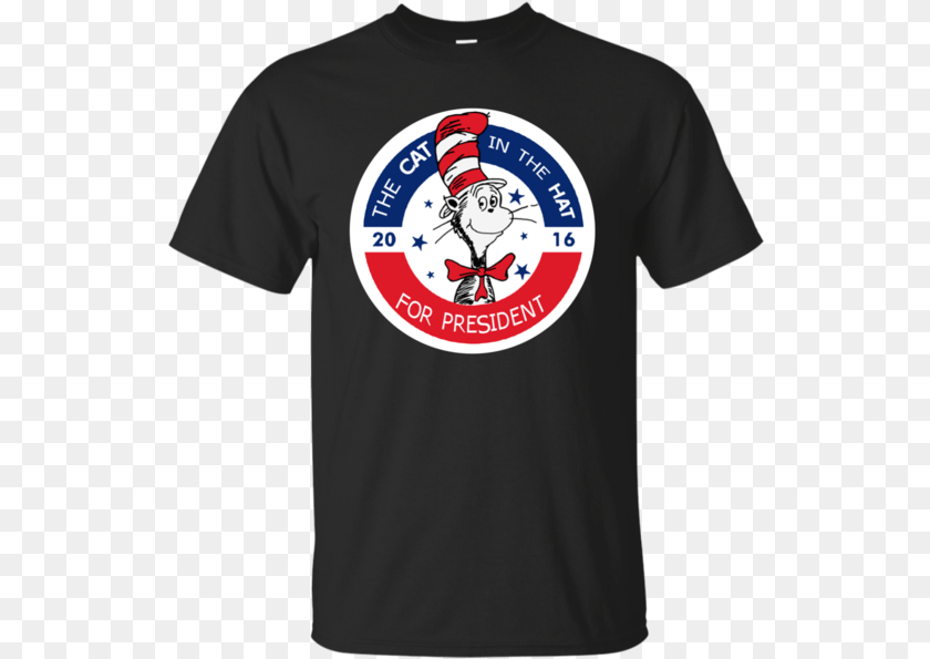 541x595 The Cat In The Hat For President Elope Dr Seuss Cat In The Hat, Clothing, T-shirt, Shirt, Logo Clipart PNG