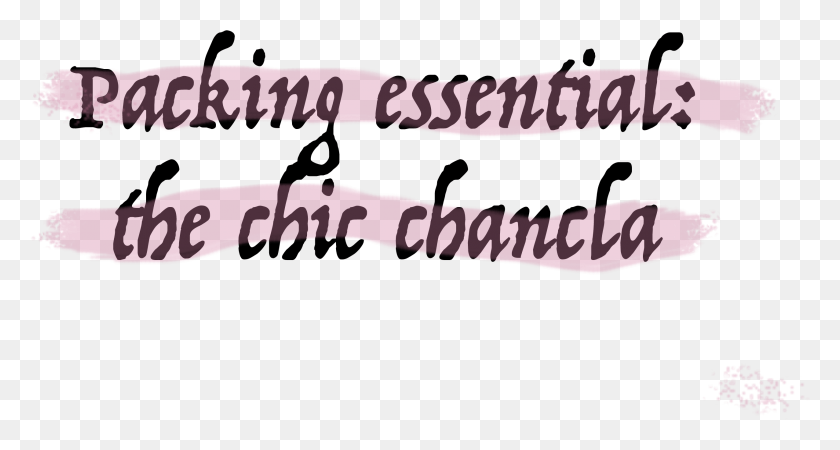 2554x1280 The Chic Chancla Calligraphy, Label, Text, Word HD PNG Download