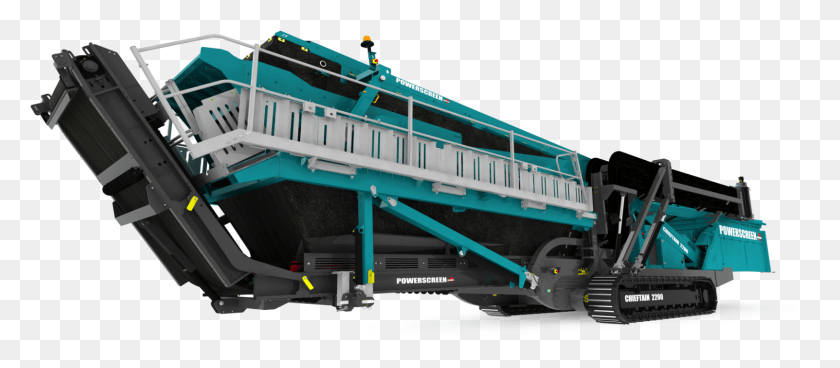 1603x635 The Chieftain 2200 Screen Is The First Powerscreen Railroad Car, Railway, Transportation, Rail HD PNG Download