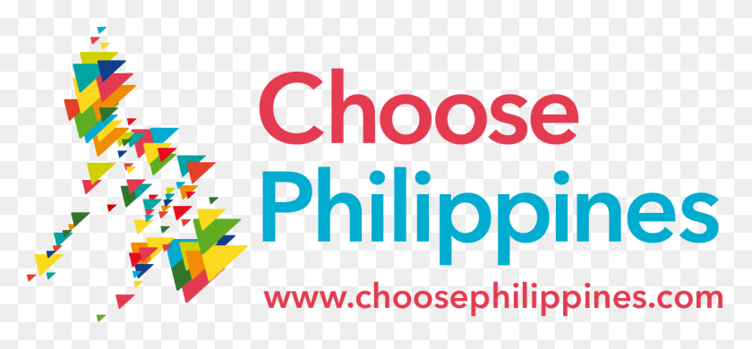 1414x600 The Choose Philippines Maps Find Philippines Travel Logo, Text, Plant, Symbol HD PNG Download