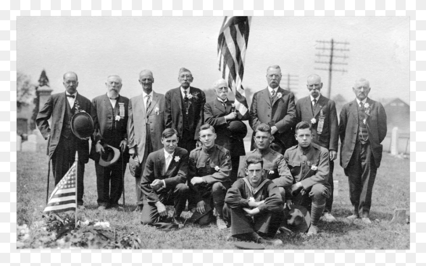 887x530 The Civil War Veterans Are Standing While The Alpine Dachsbracke, Person, Human, People HD PNG Download