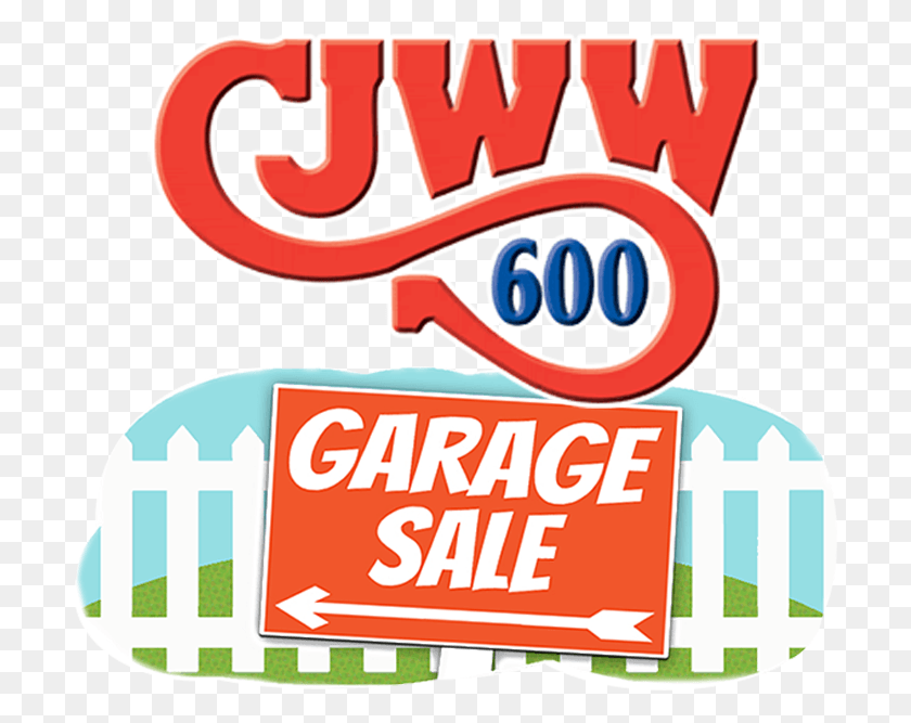705x607 The Cjww Garage Sale Garage Sale, Label, Text, Meal HD PNG Download