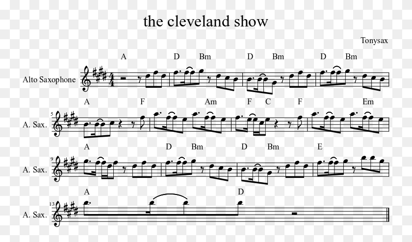 749x434 The Cleveland Show Theme Doctor Who Theme Flute Sheet Music, Gray, World Of Warcraft HD PNG Download