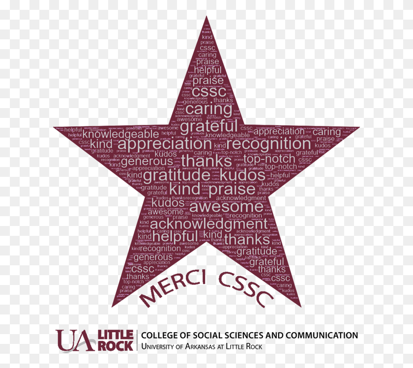 627x689 The College Of Social Sciences And Communication Rolled Poster, Symbol, Star Symbol, Advertisement HD PNG Download