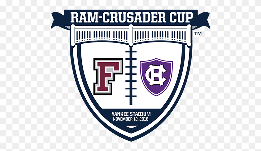 513x427 The College Of The Holy Cross And Fordham University Fordham Holy Cross Yankee Stadium, Armor, Text, Logo HD PNG Download