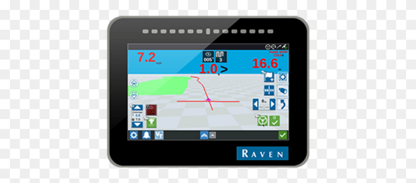 412x309 The Cr7 Is A 7 Inch Lightweight Field Computer With Raven, Gps, Electronics, Tablet Computer HD PNG Download