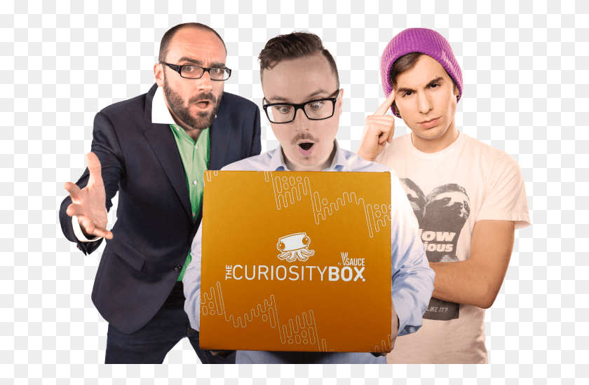 674x490 The Curiosity Box By Vsauce Fun, Clothing, Person, Face HD PNG Download