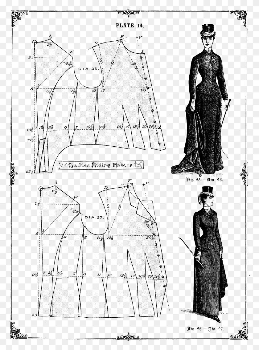 2769x3821 The Cutters39 Practical Guide To The Cutting Of Ladies39 Victorian Fashions A Complete Lady39s Wardrobe, Gray, World Of Warcraft HD PNG Download