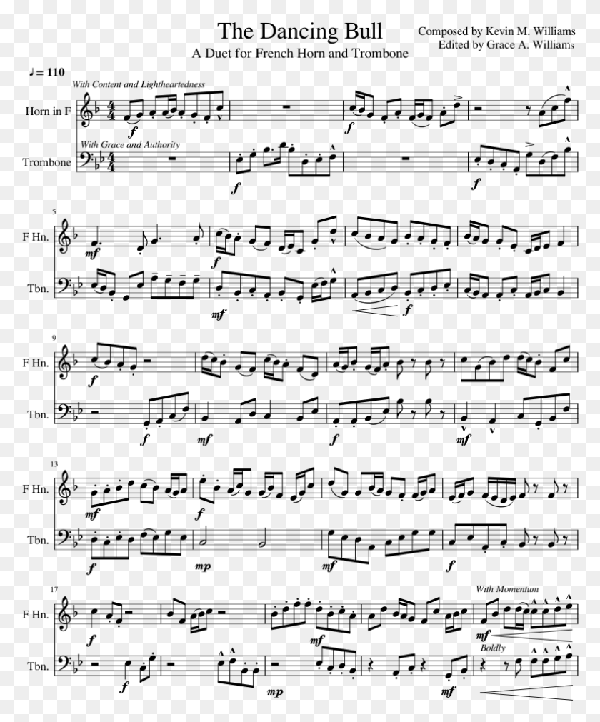 785x958 The Dancing Bull Sheet Music Composed By Composed By Moana How Far I Ll Go Sheet Music Pdf, Gray, World Of Warcraft HD PNG Download