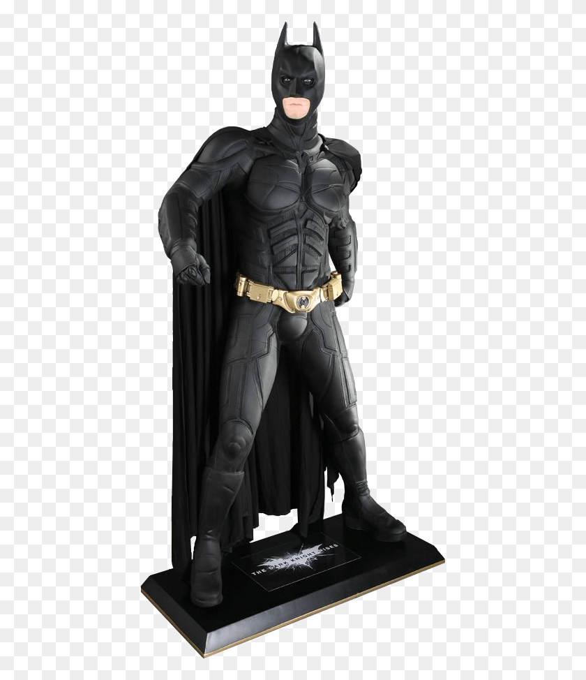 437x914 The Dark Knight Rises Dark Knight Life Size Statue, Batman, Person, Human HD PNG Download