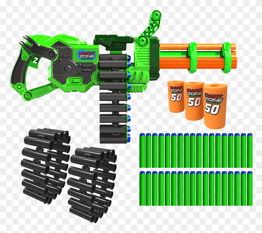 780x687 The Dart Zone Super Commando Gatling Blaster Nerf Scorpion Gatling Blaster, Toy, Weapon, Weaponry HD PNG Download
