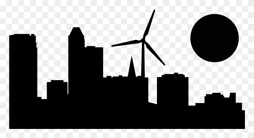 2368x1209 The Dc4cities Project Has Started Wind Turbine, Gray, World Of Warcraft HD PNG Download