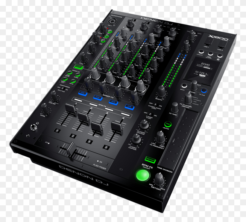 1282x1146 The Denon Dj X1800 Prime Is The Centerpiece Of The Denon Mixer, Electronics, Computer Keyboard, Computer Hardware HD PNG Download