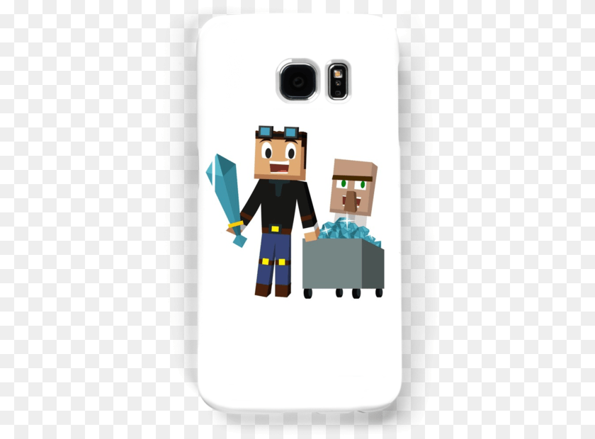 408x620 The Diamond Minecart Dantdm And Doctor Trayaurus Dantdm Stickers, Person, Electronics Sticker PNG