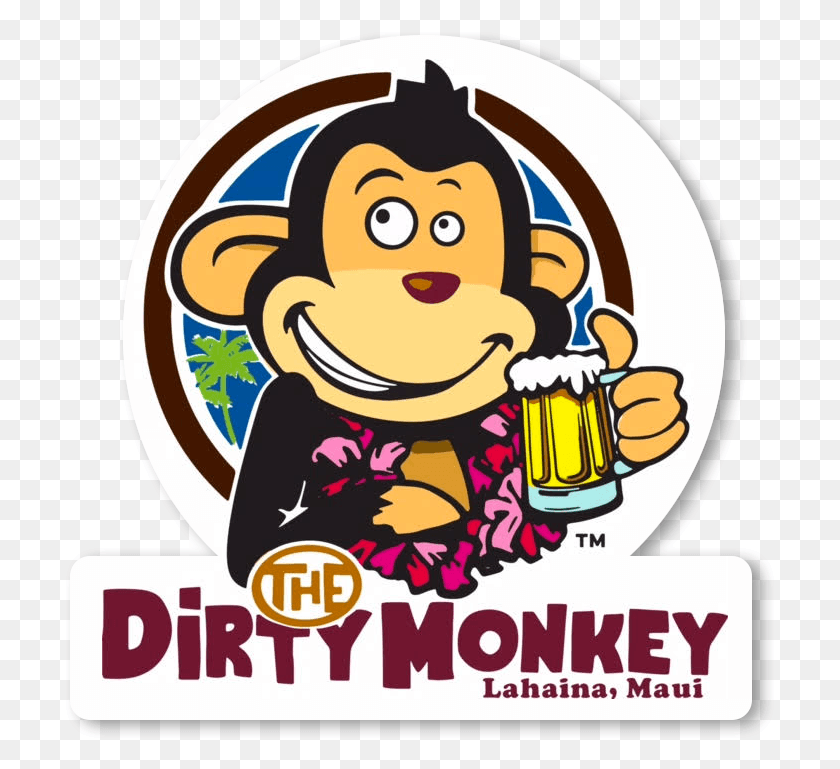 711x709 The Dirty Monkey Dirty Monkey Lahaina, Poster, Advertisement, Label HD PNG Download