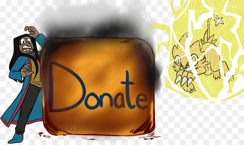 3301x1959 The Donate Icon Being Distroyed By Luxray While Kamon Illustration, Animal, Bee, Wasp, Invertebrate Sticker PNG