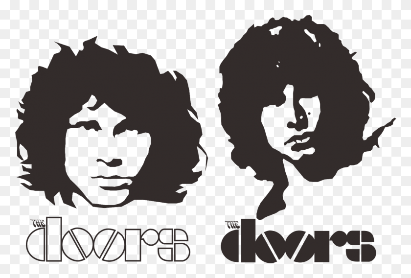 1428x931 The Doors Logo Jim Morrison The Doors Logo, Poster, Advertisement, Text HD PNG Download
