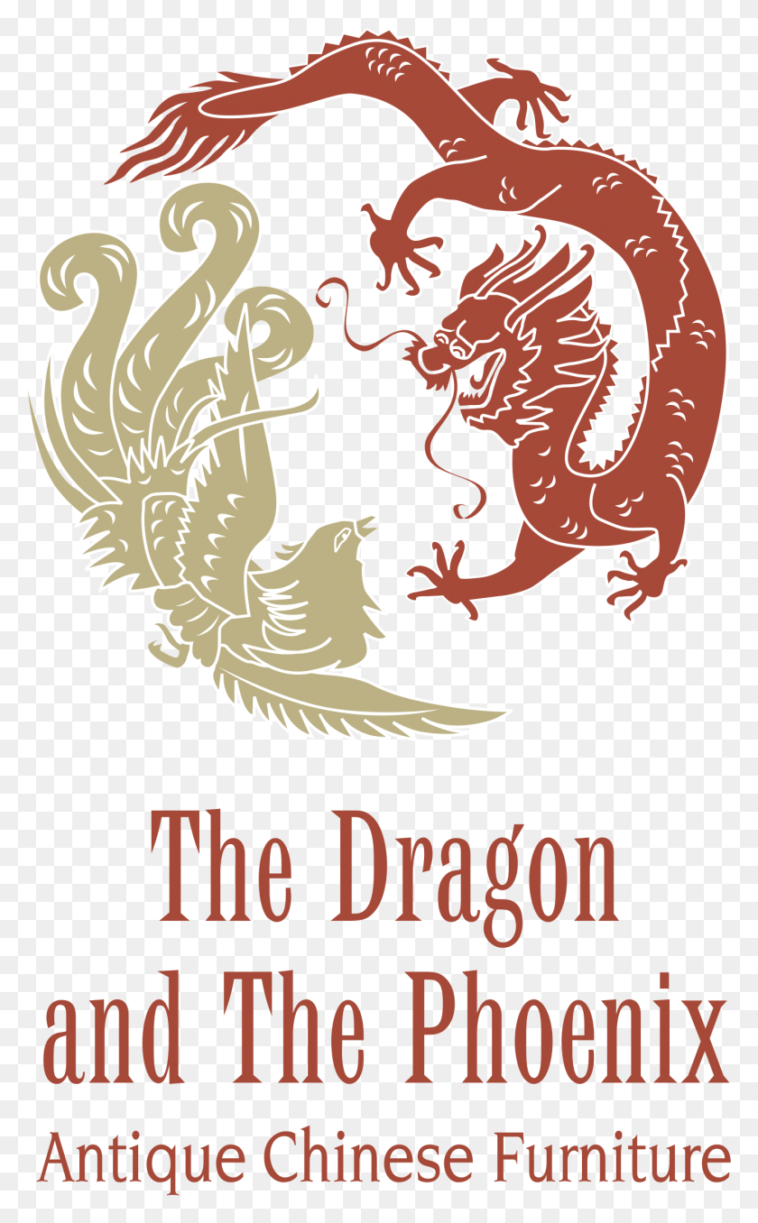 1319x2193 The Dragon And The Phoenix Logo Transparent Chinese Dragon Phoenix Vector, Poster, Advertisement HD PNG Download
