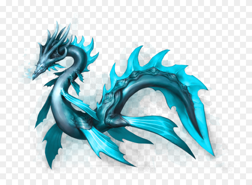 1000x717 The Dragon Of Water Is Humble Quiet And Secretive Wave Dragon Dragon City HD PNG Download