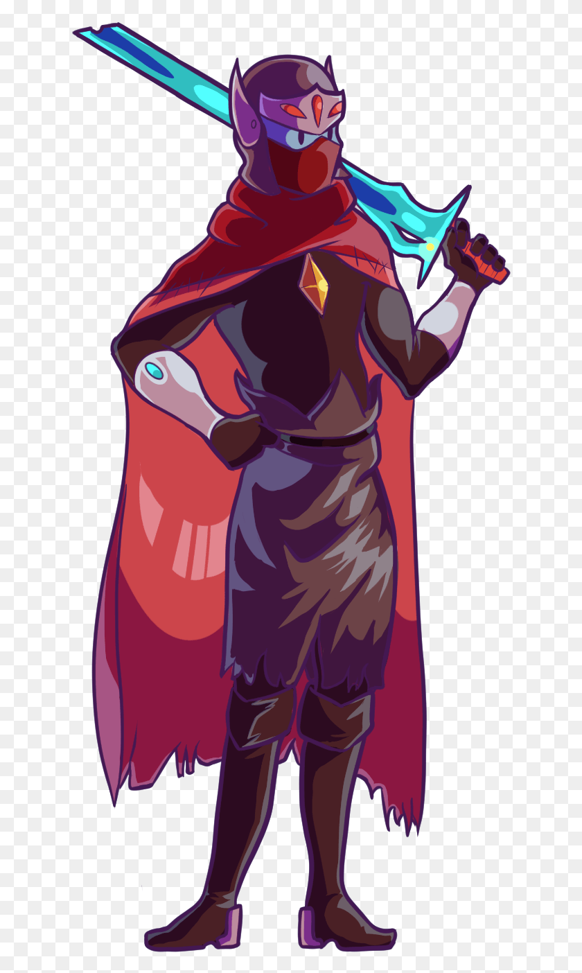 634x1344 The Drifter From Hyper Light Drifter For Theatricalassassin Illustration, Clothing, Apparel, Person HD PNG Download
