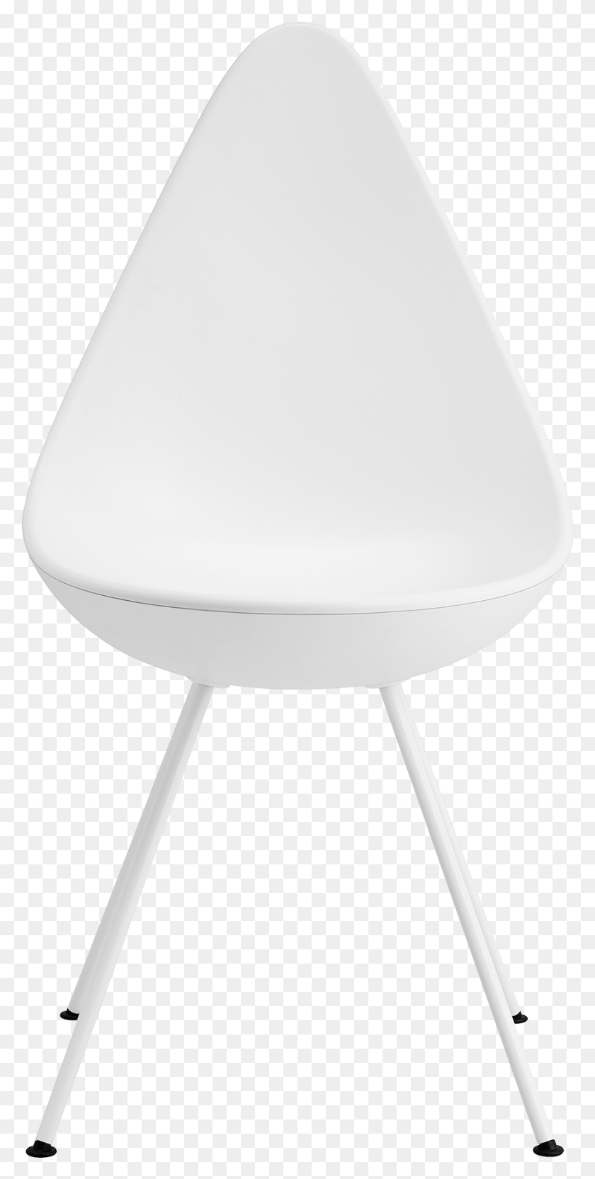 873x1796 The Drop Chair Arne Jacobsen White Lacquered Base Drbe Stol Hvid, Furniture, Lamp, Lighting HD PNG Download