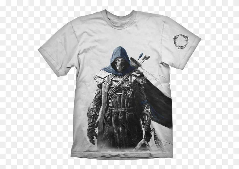 579x534 The Elder Scrolls Online T Shirt Breton Mafia 3 T Shirt, Clothing, Apparel, T-shirt HD PNG Download