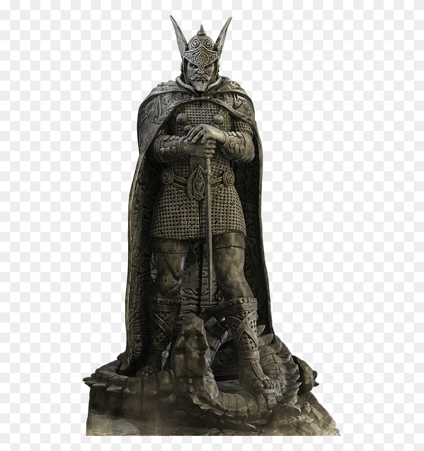 514x835 The Elder Scrolls Statue Of Talos, Person, Human, Armor HD PNG Download