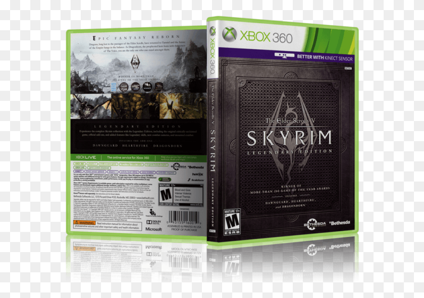 584x531 Descargar Png Elder Scrolls V Skyrim Skyrim Xbox 360 Legendary Edition, Flyer, Poster, Paper Hd Png