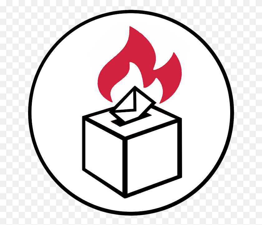 662x662 The Electoral Boycott For The Communists Logotypes Cube Outline, Paper, Candle HD PNG Download