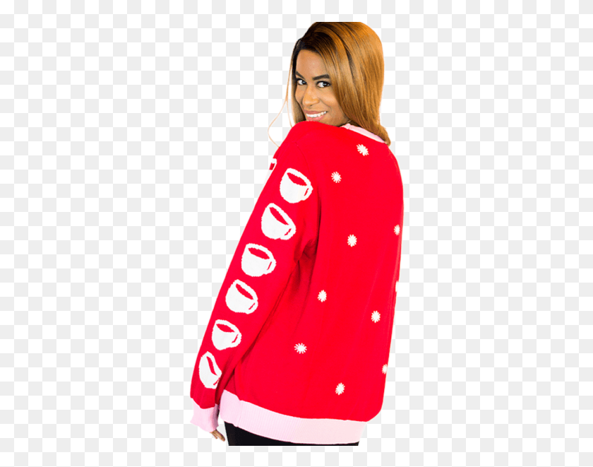 310x601 The Elf Movie Ugly Christmas Sweater Jovie39s Coffee Girl, Clothing, Apparel, Sleeve HD PNG Download