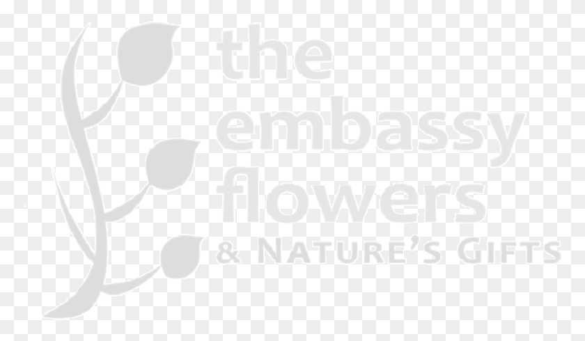 775x430 Descargar Png La Embajada Flores Amp Nature39S Regalos Diseño Gráfico, Texto, Alfabeto, Planta Hd Png