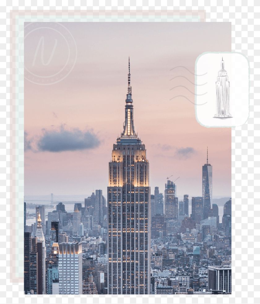 874x1032 The Empire State Building New York City, High Rise, Urban, Town HD PNG Download