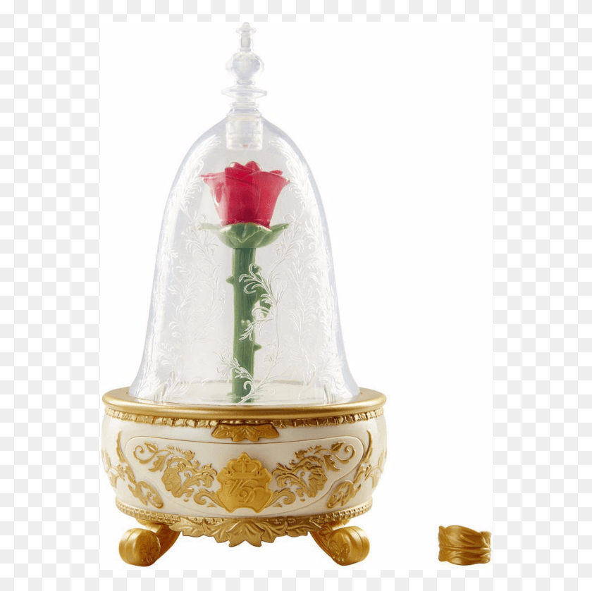 558x779 The Enchanted Rose Jewellery Box Beauty And The Beast Enchanted Rose Jewellery Box, Wedding Cake, Cake, Dessert HD PNG Download