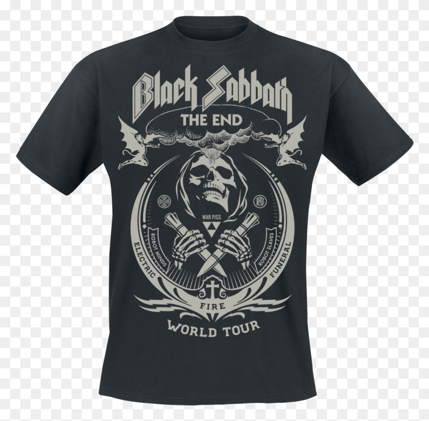 1186x1161 Descargar Png El Final Grim Reaper Black Sabbath, Ropa, Ropa, Camiseta Hd Png