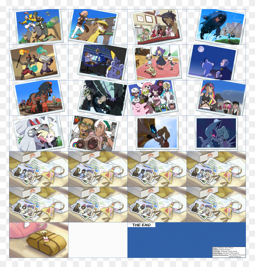 1605x1688 The End Sun And Moon Ending, Collage, Poster, Advertisement HD PNG Download