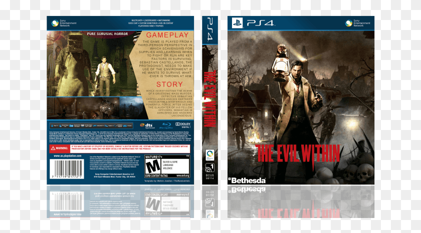 656x406 The Evil Within Box Art Cover Evil Within Ps4 Cover, Poster, Advertisement, Person HD PNG Download