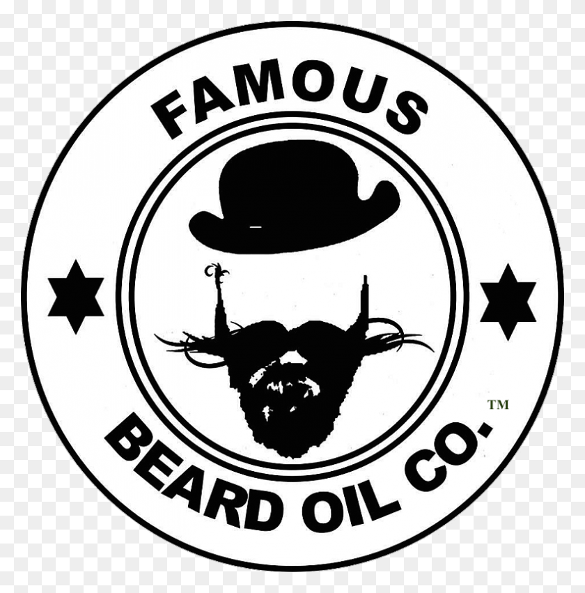 790x802 The Famous Beard Oil Company Logo Beard Company Denver Beard Oil, Symbol, Trademark, Label HD PNG Download