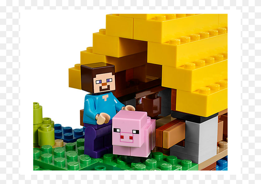711x533 The Farm Cottage Lego Minecraft Zwierzta, Toy, Box, Plastic HD PNG Download