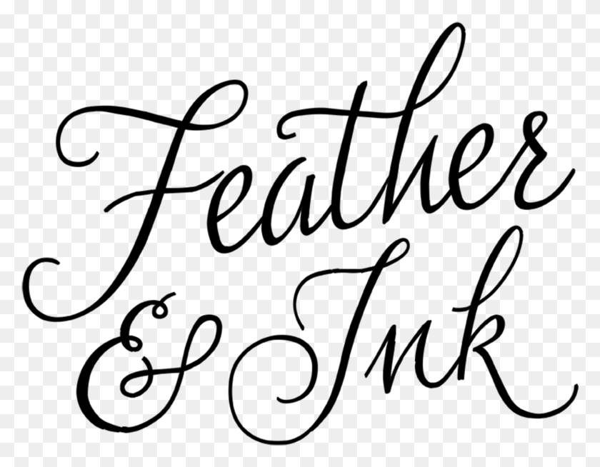 1604x1223 The Feather Amp Ink Feather Font, Text, Calligraphy, Handwriting HD PNG Download