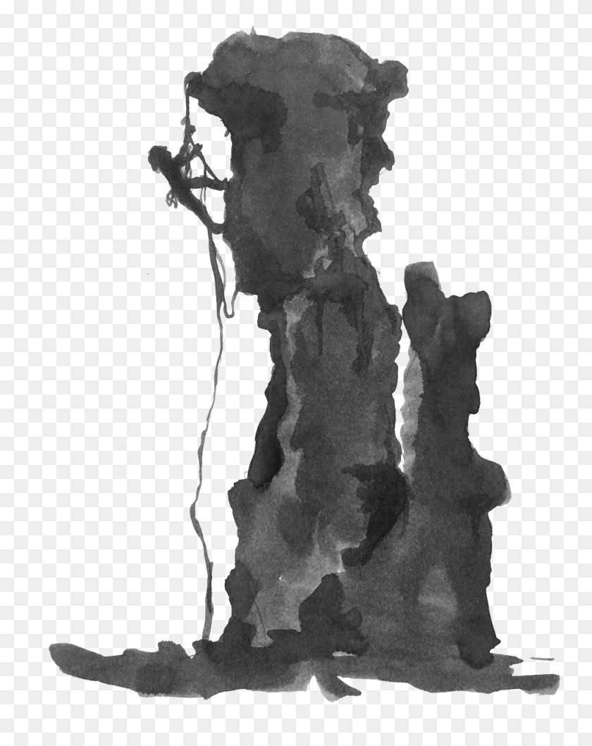 977x1252 Женщина-Альпинист Дилемма Изобразительное Искусство, Пятно Hd Png Скачать
