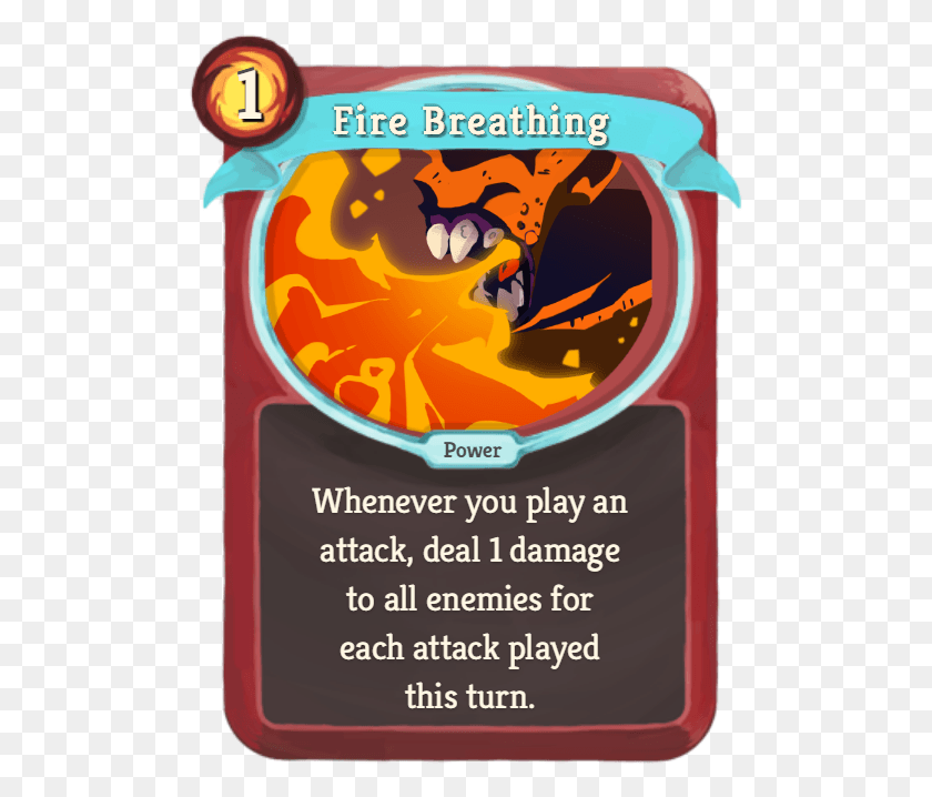 499x658 The Fire Breathing Rework We Need Fire Breathing Slay The Spire, Poster, Advertisement, Flyer HD PNG Download