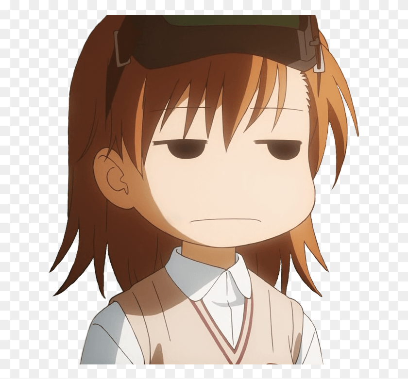 653x721 The First 12 Episodes Are Only A 610 At Best Yusay Misaka Mikoto Face, Manga, Comics, Book HD PNG Download