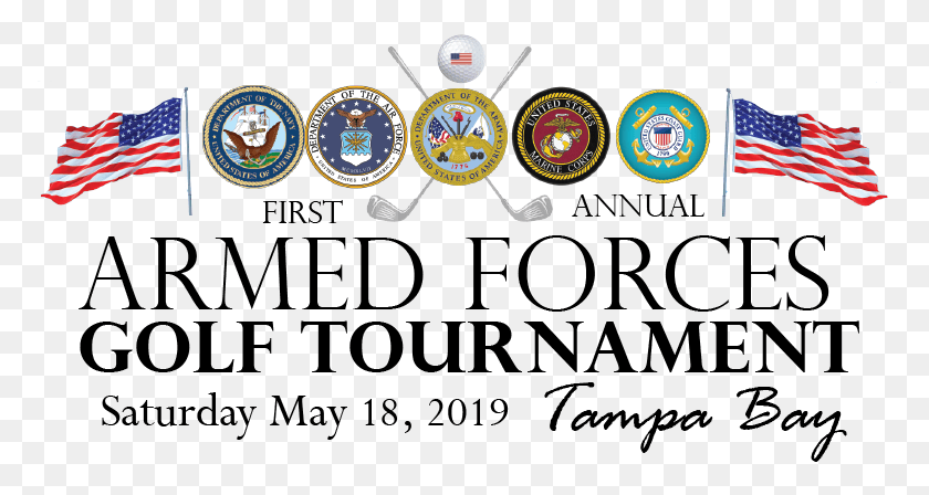 773x388 The First Annual Armed Forces Golf Tournament Of Tampa Military, Logo, Symbol, Trademark HD PNG Download