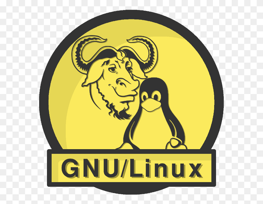 591x591 The First Distros Are Born Gnu Linux Logo, Poster, Advertisement, Symbol HD PNG Download