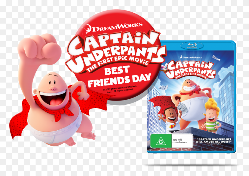 854x588 The First Epic Movie 1024x696 Captain Underpants Captain Underpants, Label, Text, Food HD PNG Download