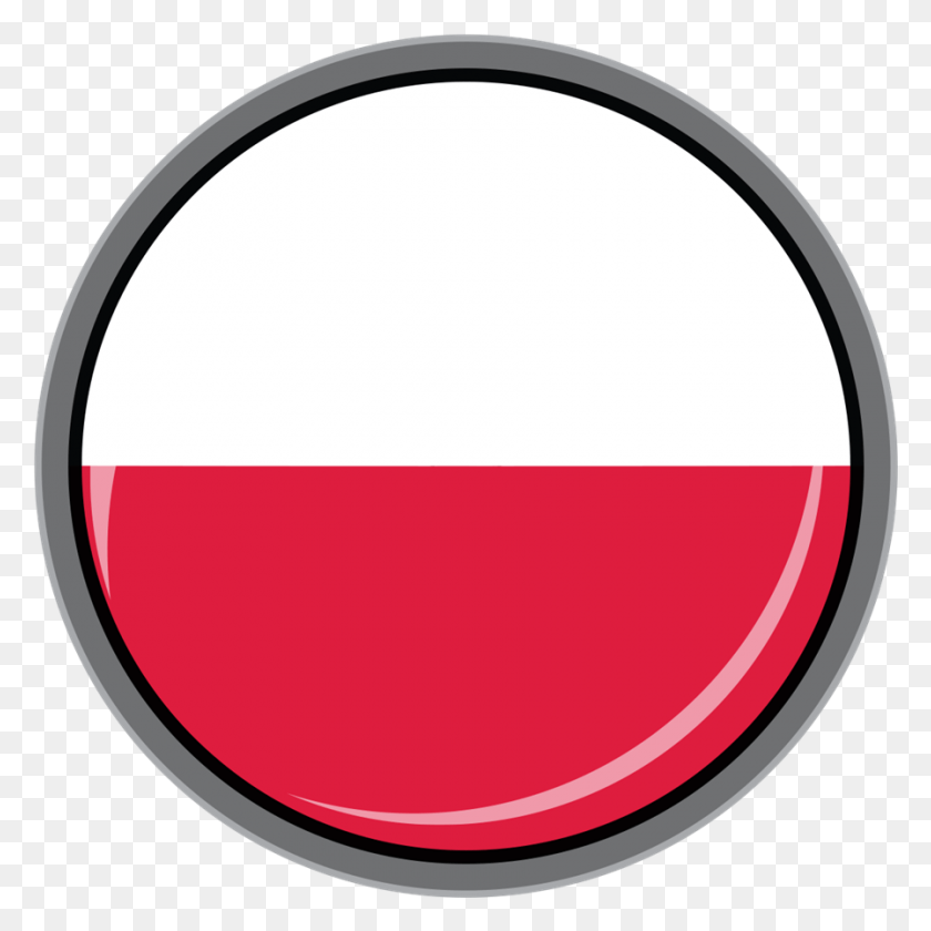 897x897 Флаг Польши Круг, Этикетка, Текст, Символ Hd Png Скачать