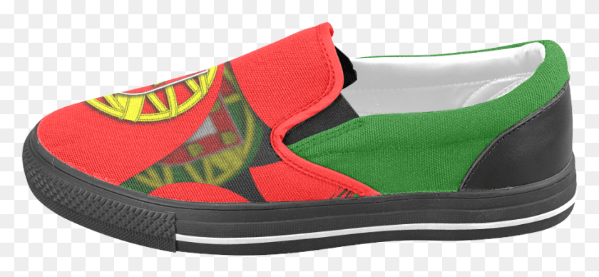 901x380 The Flag Of Portugal Men39s Slip On Canvas Shoes Slip On Shoe, Clothing, Apparel, Footwear HD PNG Download