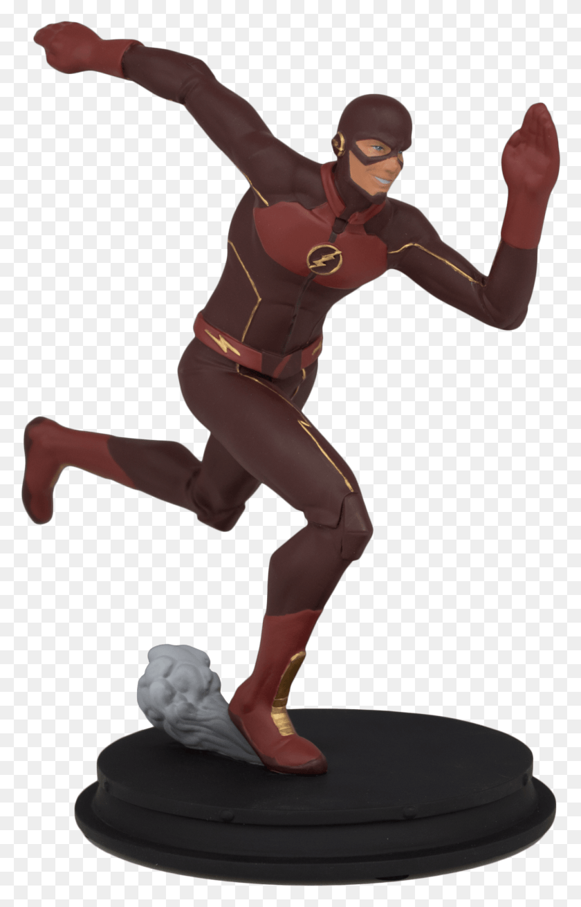 1277x2049 The Flash Animated Statue Flash Statue, Person, Clothing, People HD PNG Download