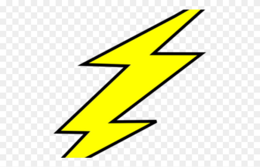497x481 The Flash Clipart Outline Clip Art Lightning Bolt, Symbol, Star Symbol, Sign HD PNG Download